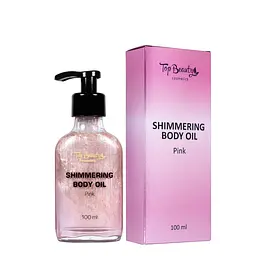 Суха олія для тіла з шимером Top Beauty Shimmering Body Oil 100 мл, Pink/Рожевий шиммер