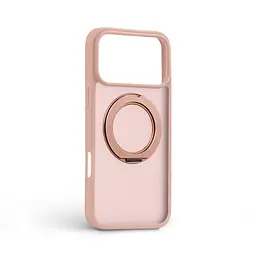Противоударный чехол-панель для Apple iPhone 17 Pro Max, Unit Stand2, розовый, силикон + поликарбонат, защита всего корпуса, с подставкой, поддержка магнитных держателей и беспроводной зарядки (MagSafe), ArmorStandart (ARM86338) - мініатюра 2