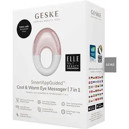 Масажер для очей GESKE Cool & Warm Eye Massager 7 в 1 пудровий - мініатюра 5