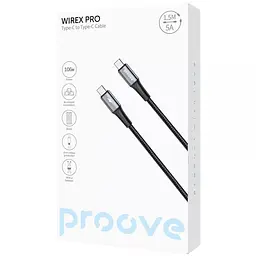 Кабель Proove WireX Pro Type-C to Type-C 100W (1.5m) black (CCWX11002201) - мініатюра 2