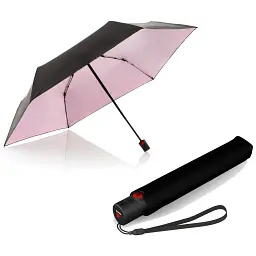 Парасоля Knirps U.200 Ultra Light Duomatic Black Rose UV Coating (Kn95-2200-1009)