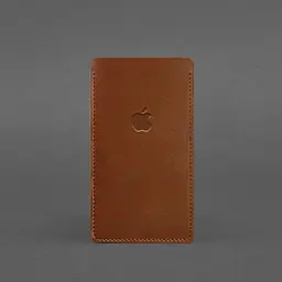 Шкіряний чохол для iPhone 11 Світло-коричневий - мініатюра 4