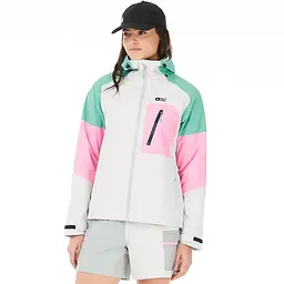 Куртка штормова Picture Organic Abstral+ 2.5L Women L Білий-Рожевий