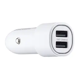 Автомобільний зарядний пристрій Samsung Dual Port Car Charger 2xUSB Port 15W High c0py Білий
