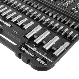 Набір інструментів, 1/2" + 1/4", Cr-V, 94 од., головки: 4-32 мм, кейс Storm Intertool ET-8094 - мініатюра 6