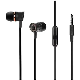 Дротові навушники Hoco M37, 3.5mm, 1.2m, Чорний