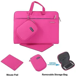 Сумка для ноутбука WiWU Campus Slim Case for MacBook 13,3'' (Pink) [59201] - мініатюра 2