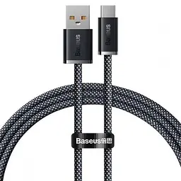 Дата кабель Baseus Dynamic Series USB to Type-C 100W (1m) (CALD000616) Slate Gray - мініатюра 2