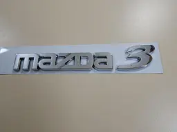 Емблема напис Mazda 3 (BK 2003-2009г) Хром 200х26х37 мм (на скотчі) - мініатюра 3