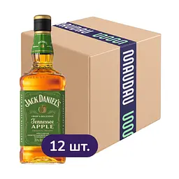 Упаковка лікеру Jack Daniel's Tennessee Apple 35% 8.4 л (0.7 л х 12 шт.)