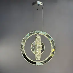 Люстра кільця Linisoln 7960-50*40*30 метал, кришталь, LED, 70 Вт, висота 120 см, ширина 50*40*30 см - мініатюра 4