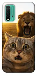 Чохол Demsky Shocked cat and lion для Xiaomi Redmi Note 9 4G / Redmi 9 Power / Redmi 9T