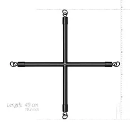 Хрестовина Bedroom Fantasies Hog Tie Cross Bar With Cuffs SX3050 104181 - мініатюра 5