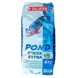 Корм для ставкових риб Dajana Pond Sticks Extra триколірні палички для карпів, 4 кг