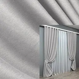 Комплект штор VR-Textil Eclipse блэкаут 2 шт 150x270 см светло-серый (1791ш)