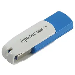 Флеш-накопичувач Apacer USB 3.1 AH357 32GB Blue/White (AP32GAH357U-1) - мініатюра 2