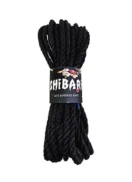 Джутова верьовка для шибарі Feral Feelings Shibari Rope, 8 м, чорна