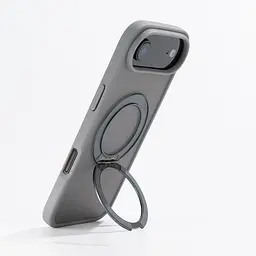 Противоударный чехол-панель для Apple iPhone 17 Air, Unit Stand2, серый, силикон + поликарбонат, защита всего корпуса, с подставкой, поддержка магнитных держателей и беспроводной зарядки (MagSafe), ArmorStandart (ARM86343) - мініатюра 5