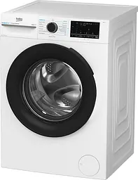 Beko Пральна машина Beko фронтальна, 8кг, 1400, A, 55см, дисплей, інвертор, пара, білий - мініатюра 3