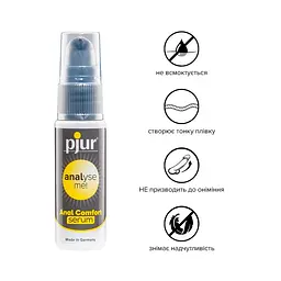 Расслабляющий анальный гель Pjur analyse me! Serum 20 мл, создает пленку, концентрированный - мініатюра 2