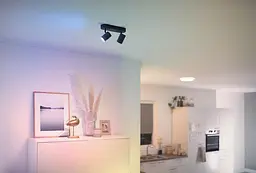 WiZ Світильник точковий накладний розумний IMAGEO Spots, 2х5W, 2200-6500K, RGB, Wi-Fi, чорний - мініатюра 2