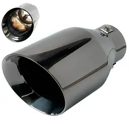 Насадка на глушник Vitol 178x102x76 мм Темний Хром (НГ-1013-BK)