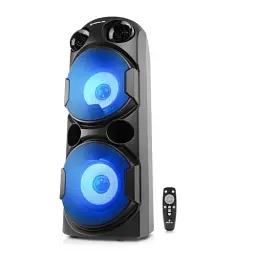 Колонка портативна 1.0 REAL-EL X-780, Black, 2 x 40 Вт, RGB підсвічування, USB, Bluetooth, AUX, Micro SD, TWS, 2хMic, функція караоке, 4000 мАг, час роботи до 8 год (EL121600030) - мініатюра 4