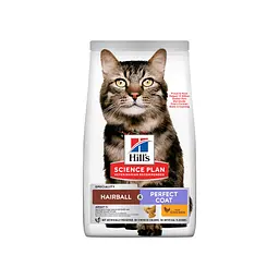 Сухий корм Hill's SP Hairball & Perfect Coat для дорослих котів для виведення грудочок шерсті та покращення ст