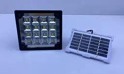 Світлодіодний вуличний акумуляторний світильник CcLamp CL-052 з сонячною панеллю ліхтар прожектор - мініатюра 2