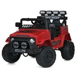Джип дитячий 2.4G 225/235W акумулятор 12V9AH EVA шкіра червоний (JJ2122EBLR-3)