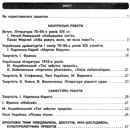 Контроль навчальних досягнень. Укр. література 10 клас. Рівень стандарту - мініатюра 3
