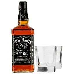 Віскі Jack Daniel's Tennessee Old No.7 у металевій коробці з 2 келихами, 40%, 0,7 л - мініатюра 5