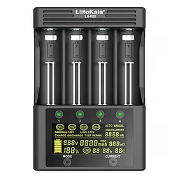 Зарядний пристрій LiitoKala Lii-600, 4x(Lion/NiMH/NiCd), discharge function, display - мініатюра 2