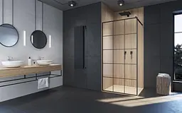 Душова перегородка Radaway Modo X Black II Factory 80 см 389284-54-55 - мініатюра 4