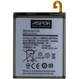 Акумулятор Aspor EB-BA750ABU для Samsung A750/A7 2018