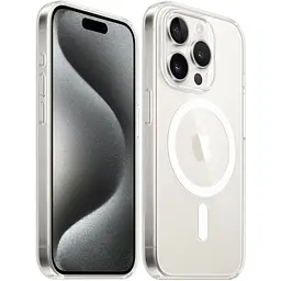 Оригінальний прозорий чохол Apple Clear Case with MagSafe для iPhone 15 Pro (6.1") Clear MT223ZM/A магнітний - мініатюра 6