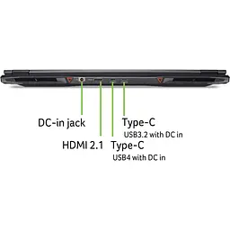 Ноутбук Ігровий ACER Nitro 18 AI AN18-61-R4EW, AMD Ryzen AI 7 350 до 5GHz, 16" WQXGA, 32GB, SSD 1TB, NVIDIA GeForce RTX 5070 8GB, Free Dos - мініатюра 12