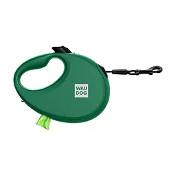 Повідець для собак WAUDOG R-leash з контейнером для пакетів L до 40 кг 5 м зелений (262918) - мініатюра 2