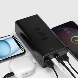УМБ SBS 30000mAh 20W PD,QC, 2xUSB-A, 2xUSB-C Black - мініатюра 6