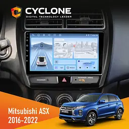Штатна магнітола Mitsubishi ASX 2016-2022 Cyclone C10-012 4x64, DSP, 4G Cyclone (НФ-00009276)