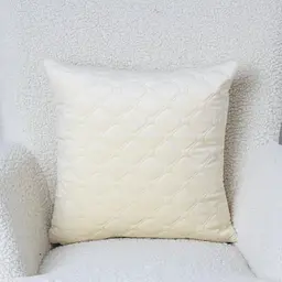 Наволочка декоративна ТЕП Velour Мозаїка 45х45 см молочний (2-05175_36295) - мініатюра 4