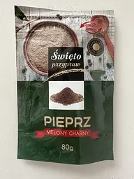Перець чорний Przyprawy Swiata Pieprz Czarny Mielony мелений 80 г