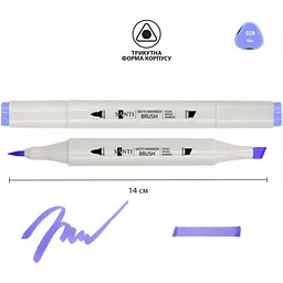Маркер акварельний Santi sketch SM-29 бузковий 6 шт. (390560) - мініатюра 2