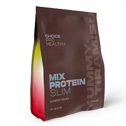 Низькокалорійний поживний коктейль для зниження ваги Mix Protein Slim Yummу Tiramisu CHOICE PRO HEALTHY 145 г