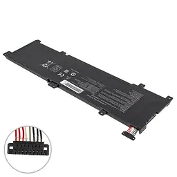 Акумулятор Asus B31N1429 (K501LX, K501LB, K501UX, K501UB) 11.4V 3400 mAh 39Wh Black - мініатюра 2