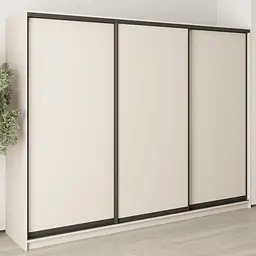 Шафа-купе тридверна MebelStar Уні BG 3ДСП 270x60x210 см Кашемір (MBS-7927)