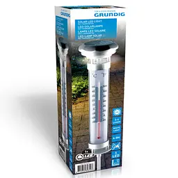 Садовий світильник з термометром 2 в 1 Grundig на сонячній батареї 9x57 см в асортименті - мініатюра 4