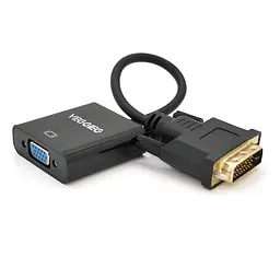 Конвертор-переходник DVI (папа) на VGA (мама) VEGGIEG D-V1B 25cm