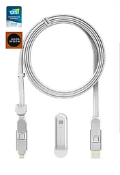 Кабель Rolling Square 6in1, inCharge XL 3 м, білий (XLL02R)