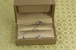 Ліска Xuping Jewelry камінь 7 мм 40 см додаток 5 см срібляста